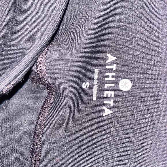 Athleta Mind Over Mat Black Lace-Up Strappy Capri Leggings Women's Size Small - Picture 6 of 7